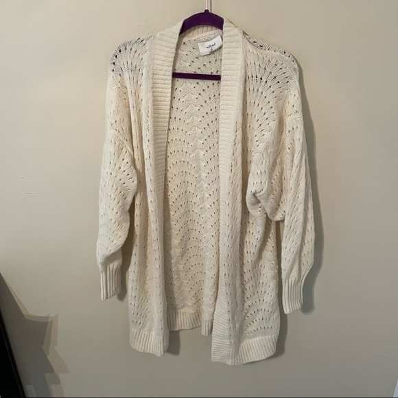 Wilfred Free Wool/Alpaca Blend Open Knit Oversized Sweater - Picture 1 of 7